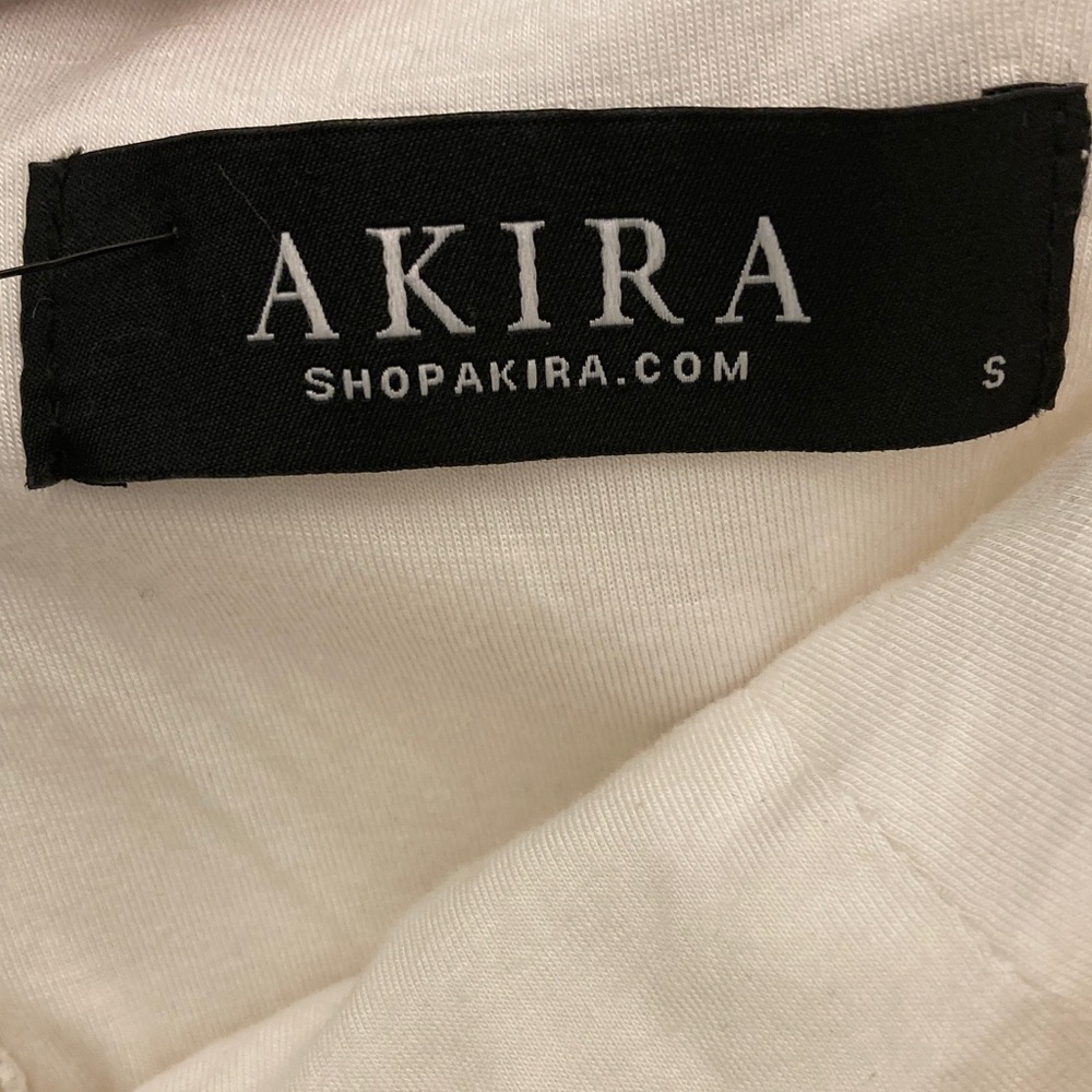 AKIRA White Gem-Embellished Bustier - Picture 2 of 4
